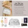 image:imageBaggallini Calais Crossbody Bags for Women 10x7 Lightweight WaterResistant Travel Purse RFID amp Interior OrganizationSilver Metallic Quilt