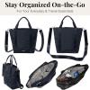 image:imageVia Crossbody Tote  Lightweight 12x1025x5 Travel Crossbody Purse with RFID Card Slots and Adjustable StrapFrench Navy