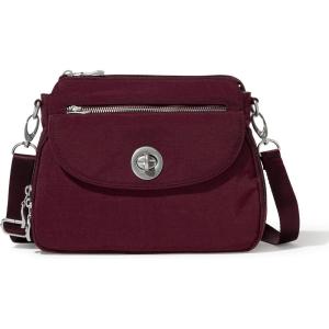image:imageBaggallini Calais Crossbody Bags for Women 10x7 Lightweight WaterResistant Travel Purse RFID amp Interior OrganizationDark Cherry