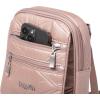 image:imageBaggallini Journey Crossbody Bags for Women 9x6 Small Lightweight Travel Handbag WRFIDRose Metallic Quilt