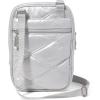 image:imageBaggallini Journey Crossbody Bags for Women 9x6 Small Lightweight Travel Handbag WRFIDSilver Metallic Quilt
