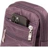 image:imageBaggallini Journey Crossbody Bags for Women 9x6 Small Lightweight Travel Handbag WRFIDVintage Purple Quilt