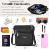 image:imageBaggallini Modern Pocket Crossbody Bag for Women 85x85 Handbag Purse with RFID Lightweight WaterResistantBlack Cheetah Emboss
