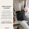 image:imageBaggallini Modern Pocket Crossbody Bag for Women 85x85 Handbag Purse with RFID Lightweight WaterResistantBlack Cheetah Emboss