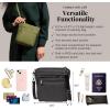image:imageBaggallini Modern Pocket Crossbody Bag for Women 85x85 Handbag Purse with RFID Lightweight WaterResistantBlack Puff