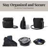 image:imageBaggallini Modern Pocket Crossbody Bag for Women 85x85 Handbag Purse with RFID Lightweight WaterResistantBlack Quilt