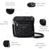 image:imageBaggallini Modern Pocket Crossbody Bag for Women 85x85 Handbag Purse with RFID Lightweight WaterResistantBlack Quilt