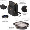 image:imageBaggallini Modern Pocket Crossbody Bag for Women 85x85 Handbag Purse with RFID Lightweight WaterResistantBlack W Gold Hardware