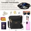 image:imageBaggallini Modern Pocket Crossbody Bag for Women 85x85 Handbag Purse with RFID Lightweight WaterResistantBlack W Gold Hardware