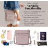 image:imageBaggallini Modern Pocket Crossbody Bag for Women 85x85 Handbag Purse with RFID Lightweight WaterResistantBlush Shimmer