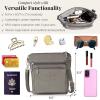 image:imageBaggallini Modern Pocket Crossbody Bag for Women 85x85 Handbag Purse with RFID Lightweight WaterResistantSterling Shimmer
