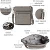 image:imageBaggallini Modern Pocket Crossbody Bag for Women 85x85 Handbag Purse with RFID Lightweight WaterResistantSterling Shimmer
