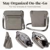 image:imageBaggallini Modern Pocket Crossbody Bag for Women 85x85 Handbag Purse with RFID Lightweight WaterResistantSterling Shimmer