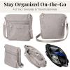 image:imageBaggallini Modern Pocket Crossbody Bag for Women 85x85 Handbag Purse with RFID Lightweight WaterResistantStone Heritage