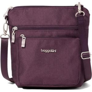 image:imageBaggallini Modern Pocket Crossbody Bag for Women 85x85 Handbag Purse with RFID Lightweight WaterResistantPlum Heritage