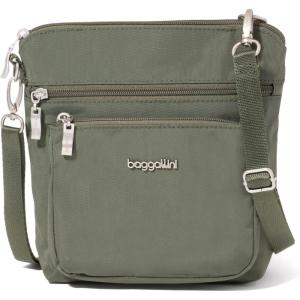 image:imageBaggallini Modern Pocket Crossbody Bag for Women 85x85 Handbag Purse with RFID Lightweight WaterResistantThyme