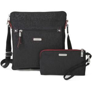 image:imageBaggallini womens Go Bagg With Rfid Phone WristletBlack Cheetah Emboss