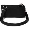 image:imageSecurtex AntiTheft Mini Wallet Crossbody  Lightweight 84x45 Travel Safe Bag wLocking Zippers SlashResistant RFIDBlack