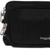 image:imageSecurtex AntiTheft Mini Wallet Crossbody  Lightweight 84x45 Travel Safe Bag wLocking Zippers SlashResistant RFIDBlack