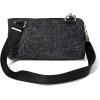 image:imageSecurtex AntiTheft Mini Wallet Crossbody  Lightweight 84x45 Travel Safe Bag wLocking Zippers SlashResistant RFIDMidnight Blossom