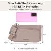 image:imageSecurtex AntiTheft Mini Wallet Crossbody  Lightweight 84x45 Travel Safe Bag wLocking Zippers SlashResistant RFIDMoonrock