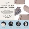 image:imageSecurtex AntiTheft Mini Wallet Crossbody  Lightweight 84x45 Travel Safe Bag wLocking Zippers SlashResistant RFIDMoonrock
