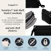 image:imageSecurtex AntiTheft Stash Crossbody  925x 625 Travel Safe Bag wLocking ZippersBlack