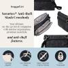 image:imageSecurtex AntiTheft Stash Crossbody  925x 625 Travel Safe Bag wLocking ZippersMidnight Blossom