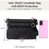 image:imageSecurtex AntiTheft Stash Crossbody  925x 625 Travel Safe Bag wLocking ZippersMidnight Blossom