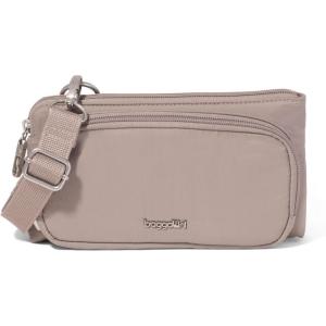 image:imageSecurtex AntiTheft Mini Wallet Crossbody  Lightweight 84x45 Travel Safe Bag wLocking Zippers SlashResistant RFIDMoonrock