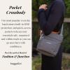 image:imageBaggallini Pocket Crossbody Bags for Women 8x8 Small Lightweight Durable Waterresistant Travel Purse WRfidWhite