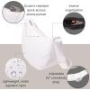 image:imageBaggallini Swift Crescent Crossbody Bag for Women  Lightweight 12x8 Travel Purse HandbagBlite Bright White