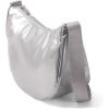 image:imageBaggallini Swift Crescent Crossbody Bag for Women  Lightweight 12x8 Travel Purse HandbagSilver Metallic