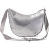 image:imageBaggallini Swift Crescent Crossbody Bag for Women  Lightweight 12x8 Travel Purse HandbagSilver Metallic