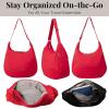 image:imageBaggallini Swift Hobo Crossbody Bag for Women  Lightweight 157x16 Travel Purse Handbag Hobo BagB Lite Scarlet Red