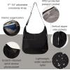 image:imageBaggallini Swift Hobo Crossbody Bag for Women  Lightweight 157x16 Travel Purse Handbag Hobo BagBlite Black