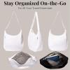 image:imageBaggallini Swift Hobo Crossbody Bag for Women  Lightweight 157x16 Travel Purse Handbag Hobo BagBlite Bright White