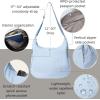 image:imageBaggallini Swift Hobo Crossbody Bag for Women  Lightweight 157x16 Travel Purse Handbag Hobo BagBlite Ice Blue