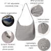 image:imageBaggallini Swift Hobo Crossbody Bag for Women  Lightweight 157x16 Travel Purse Handbag Hobo BagBlite Silver Sand