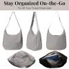 image:imageBaggallini Swift Hobo Crossbody Bag for Women  Lightweight 157x16 Travel Purse Handbag Hobo BagBlite Silver Sand