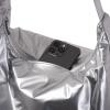 image:imageBaggallini Swift Hobo Crossbody Bag for Women  Lightweight 157x16 Travel Purse Handbag Hobo BagSilver Metallic