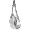 image:imageBaggallini Swift Hobo Crossbody Bag for Women  Lightweight 157x16 Travel Purse Handbag Hobo BagSilver Metallic