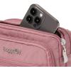 image:imageBaggallini Triple Zip Small Crossbody Bag for Women  8x6 Lightweight Convertible Fanny Pack Belt BagDusty Mauve