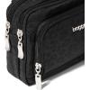 image:imageBaggallini Triple Zip with Front WalletTrifecta RFID Wallet CrossbodyBlack Cheetah Emboss