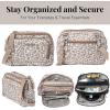 image:imageBaggallini Triple Zip with Front WalletTrifecta RFID Wallet CrossbodyMocha Cheetah Print