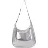 image:imageBaggallini Swift Hobo Crossbody Bag for Women  Lightweight 157x16 Travel Purse Handbag Hobo BagSilver Metallic
