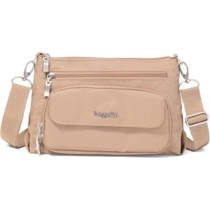 image:imageBaggallini Original Everyday 11x75 Crossbody Bags Rfid Protected Lightweight Nylon Zippered Travel PurseBeach