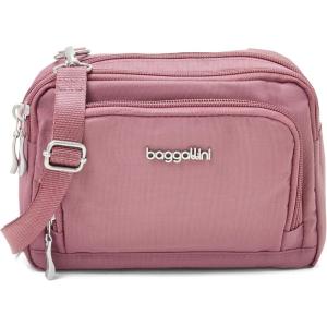 image:imageBaggallini Triple Zip with Front WalletTrifecta RFID Wallet CrossbodyDusty Mauve