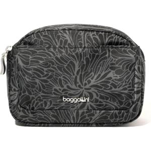 image:imageBaggallini Womens Pocket Cosmetic  Lightweight Bag  Travel Essentials Makeup Organizer SmallMidnight Blossom