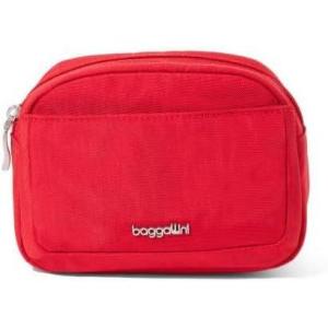 image:imageBaggallini Womens Pocket Cosmetic  Lightweight Bag  Travel Essentials Makeup Organizer SmallScarlet
